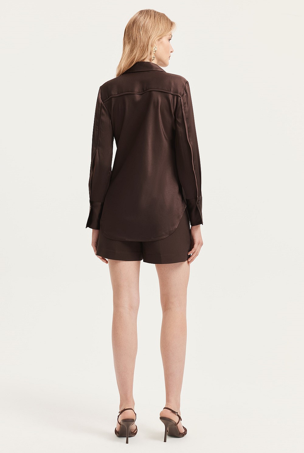 Satin Gathered Blouse