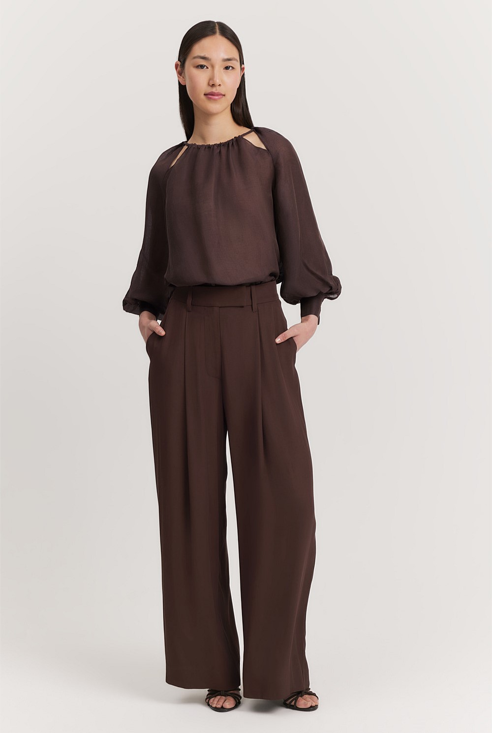 Cut-Out Detail Blouse