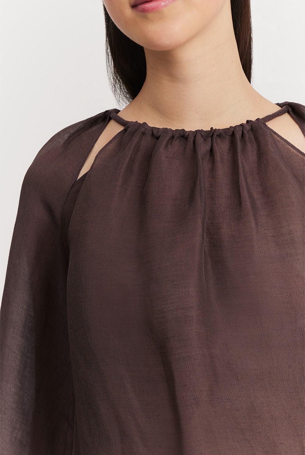 Cut-Out Detail Blouse
