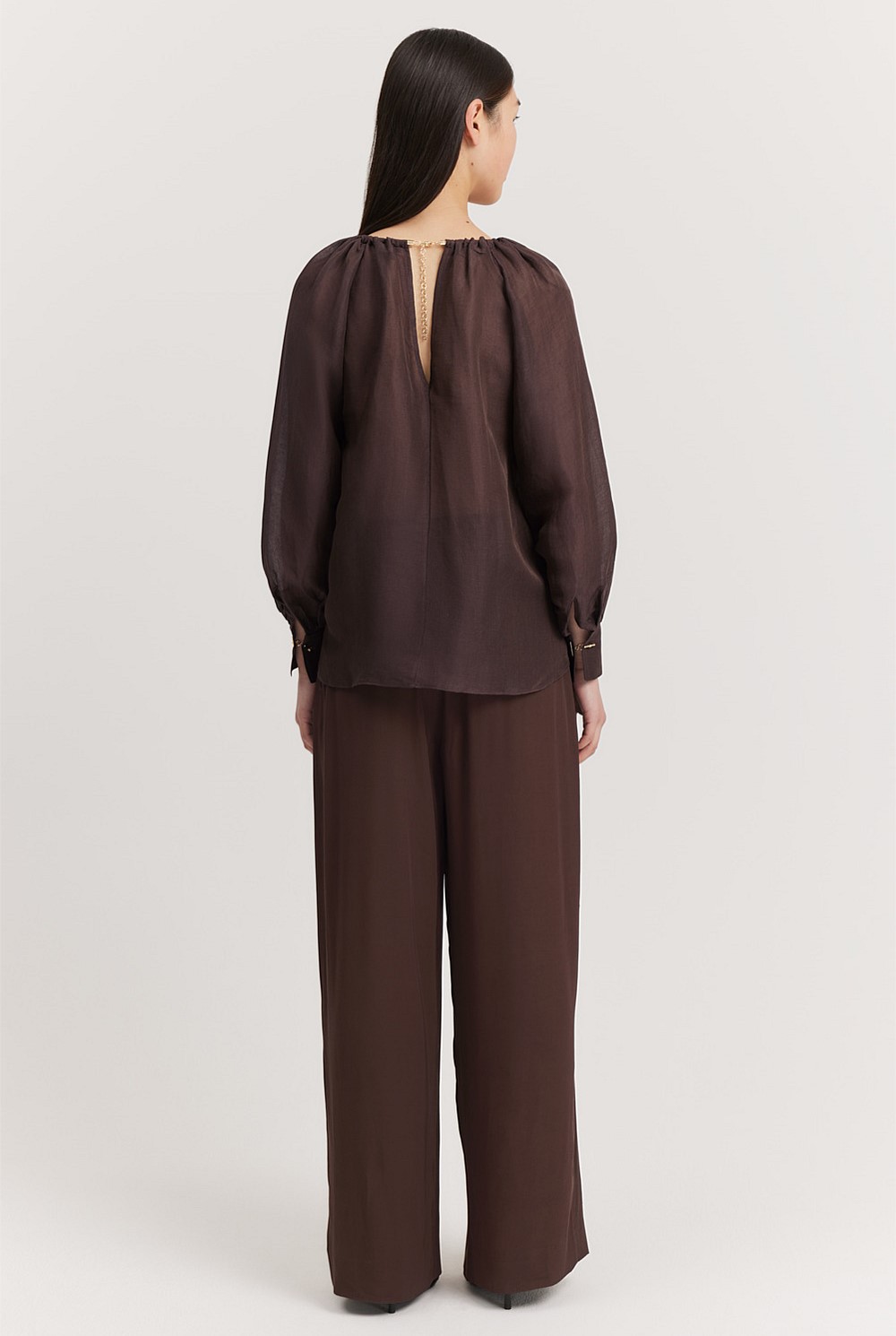 Cut-Out Detail Blouse