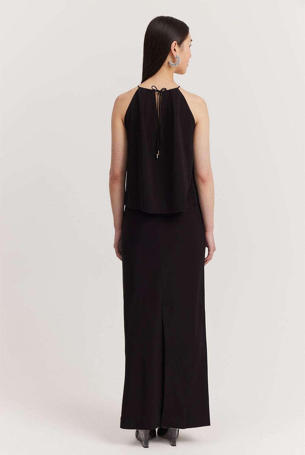 Tuck Detail Halter Top
