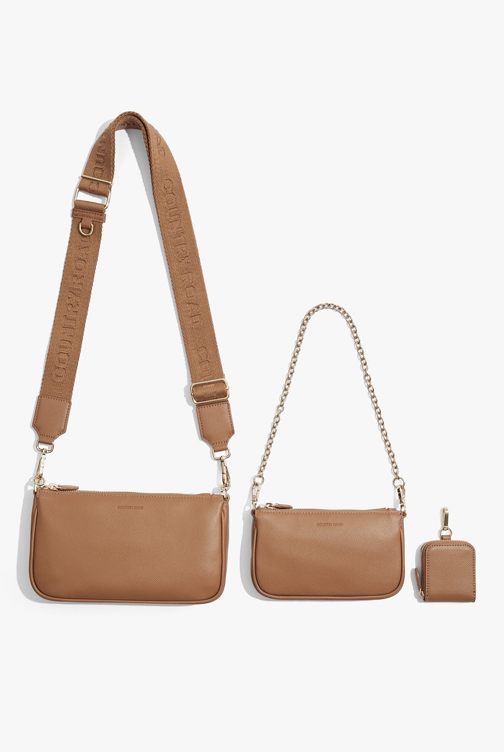 Double Pouch Crossbody Bag