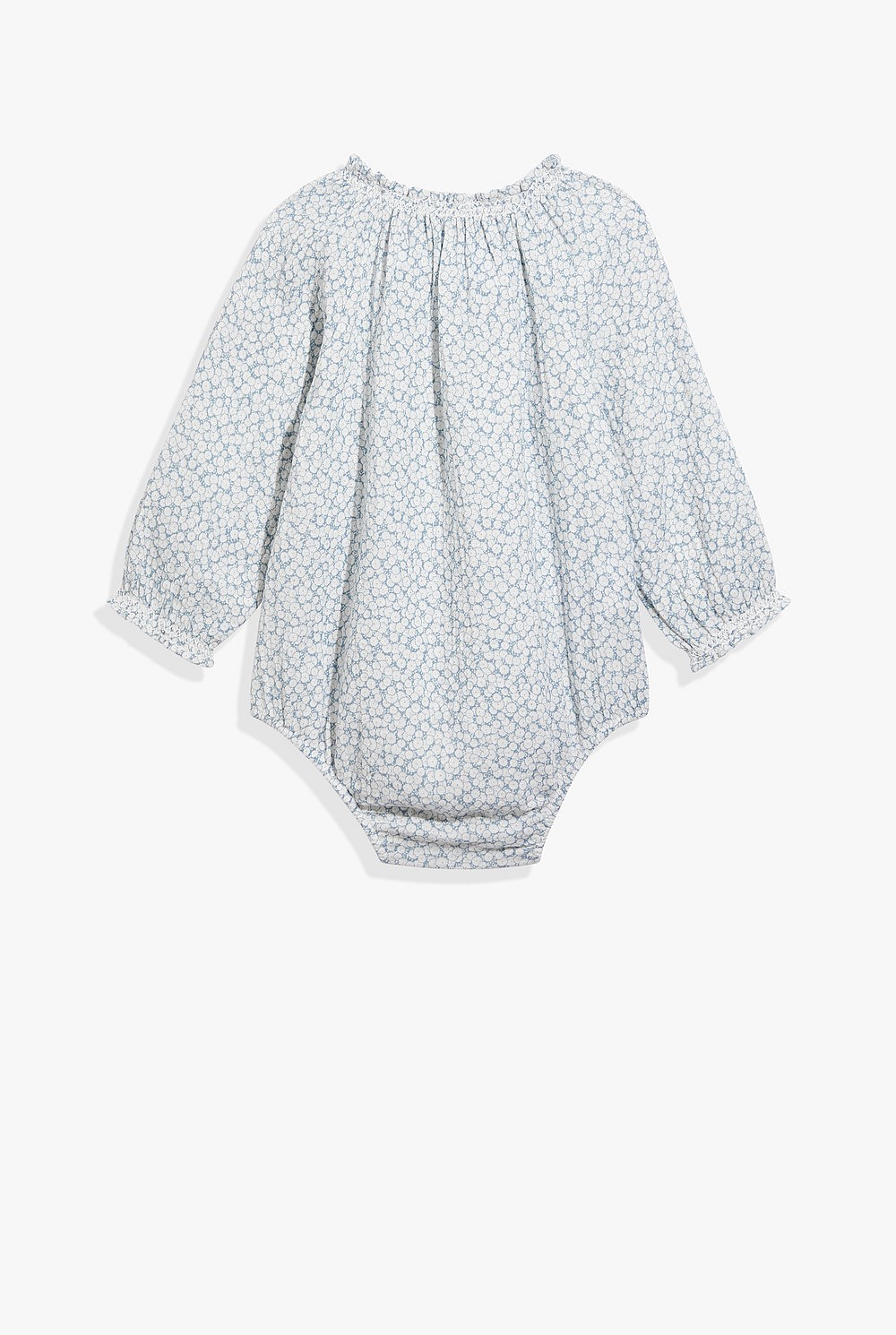 Cotton Ditsy Floral Long Sleeve Bodysuit