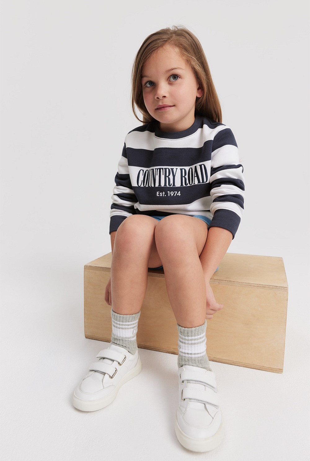 Verified Australian Cotton Heritage Stripe Sweat