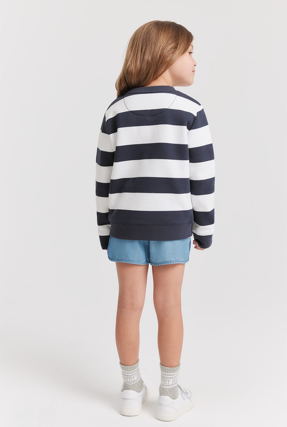 Verified Australian Cotton Heritage Stripe Sweat