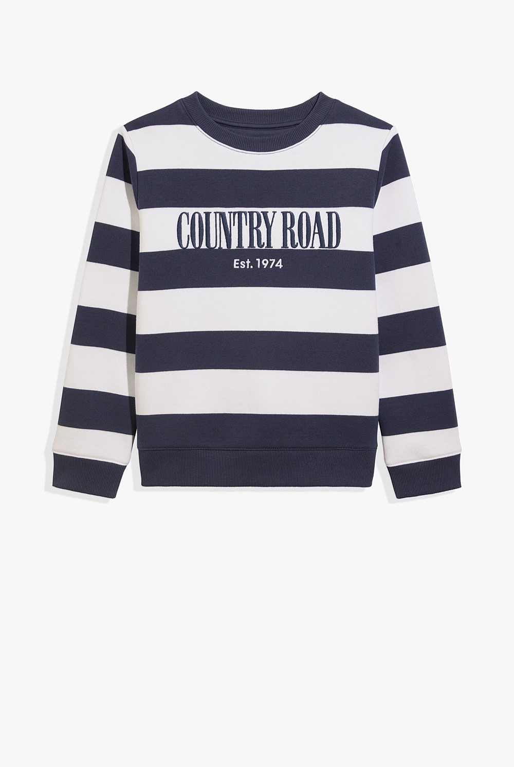 Verified Australian Cotton Heritage Stripe Sweat
