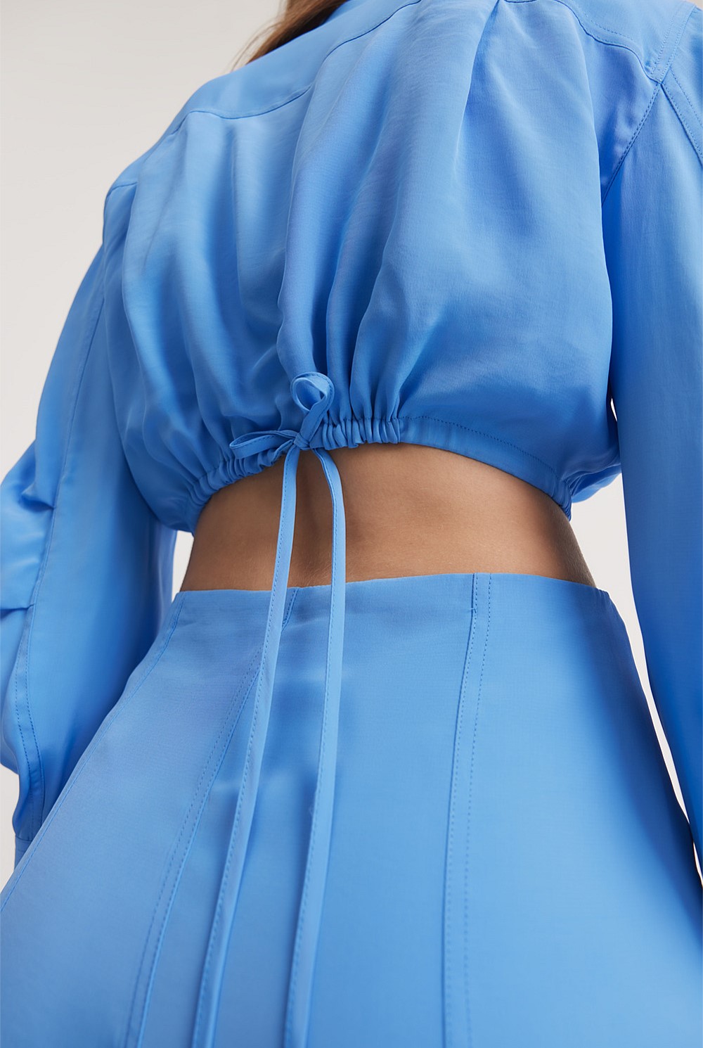 Gathered Detail Shirt Dress