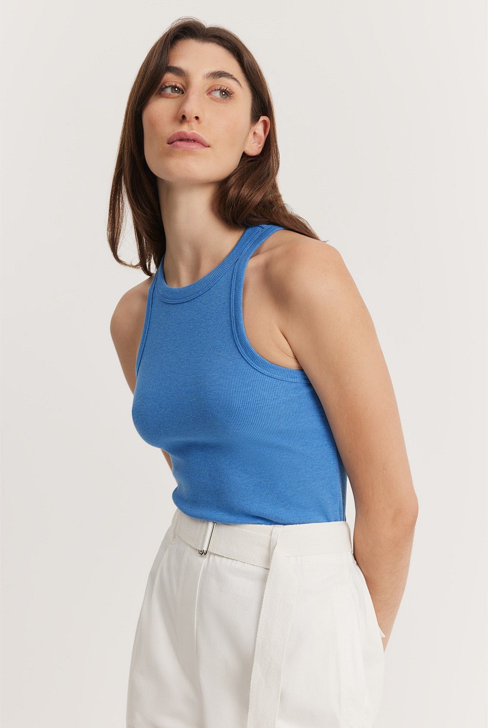 Cotton Silk Rib Tank