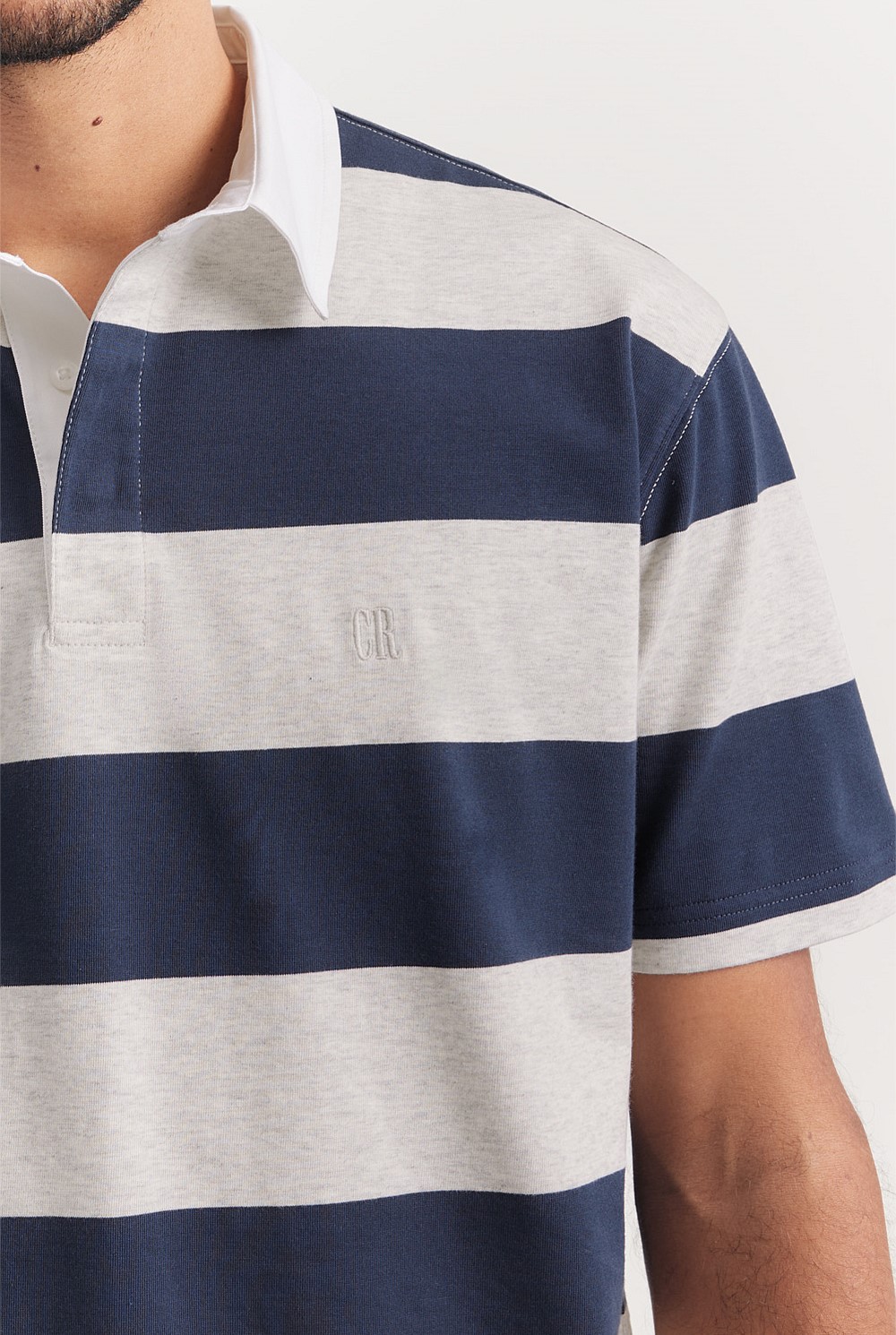 Australian Cotton Rugby Stripe Polo
