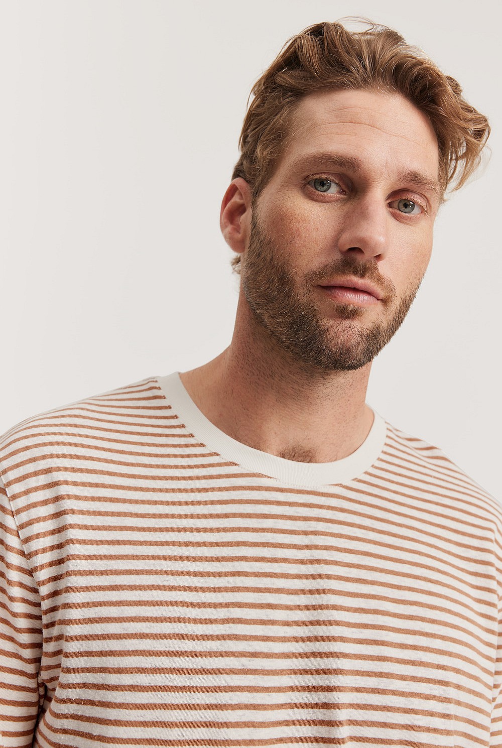 Hemp Blend Stripe T-Shirt