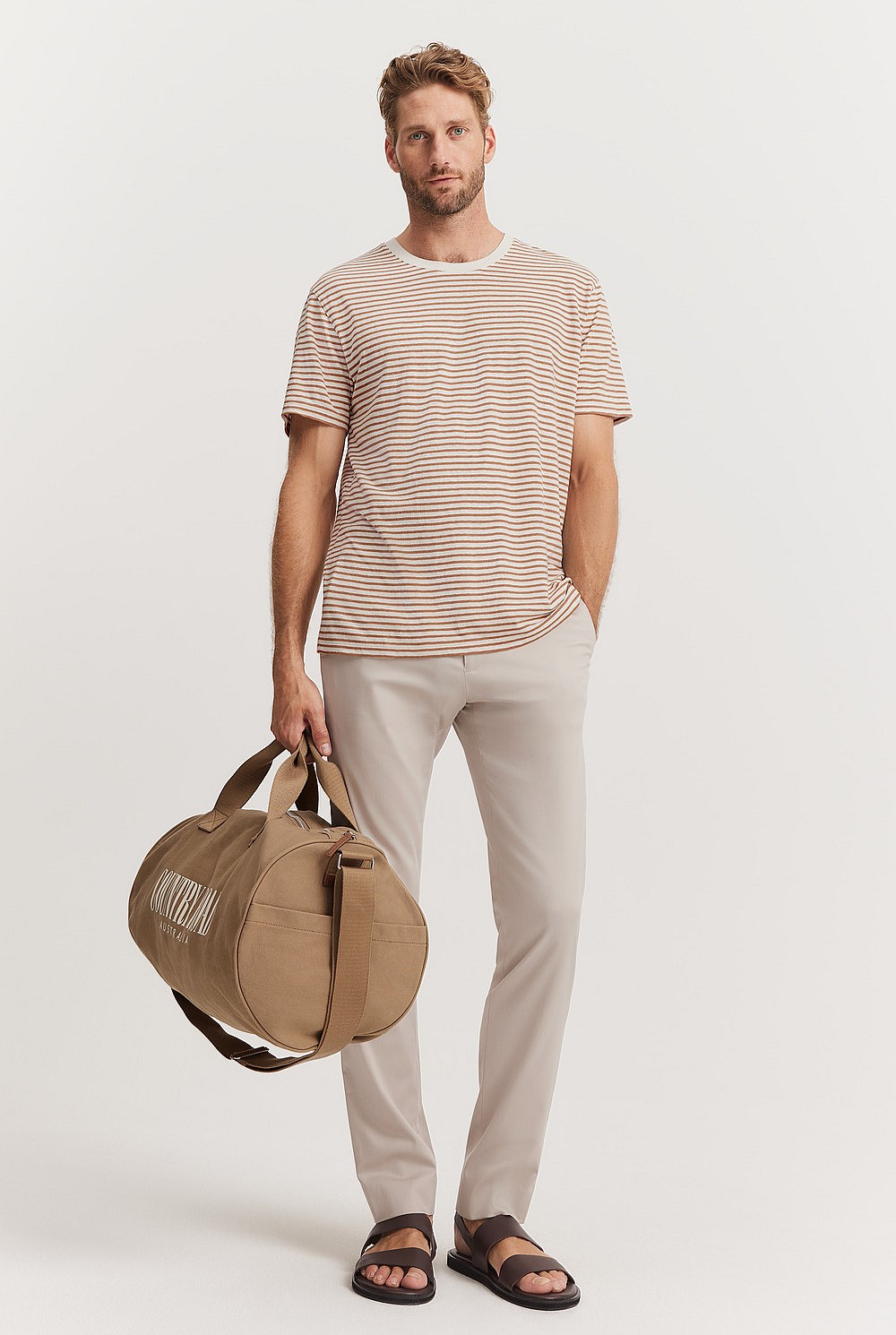 Hemp Blend Stripe T-Shirt