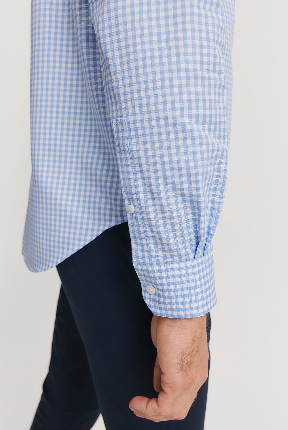 Regular Fit Gingham Travel Shirt