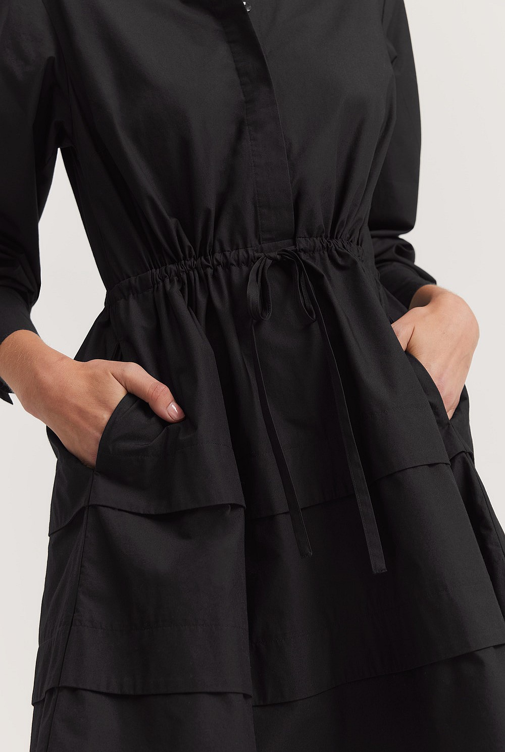 Tiered Shirt Dress