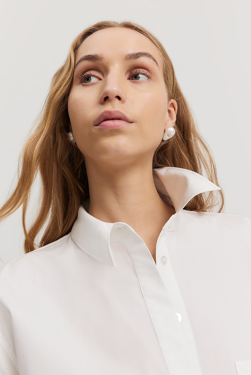 Australian Cotton Poplin Relaxed Shirt