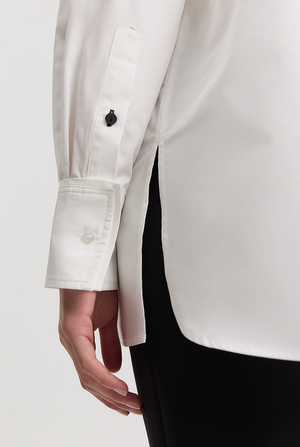 Australian Cotton Poplin Relaxed Shirt