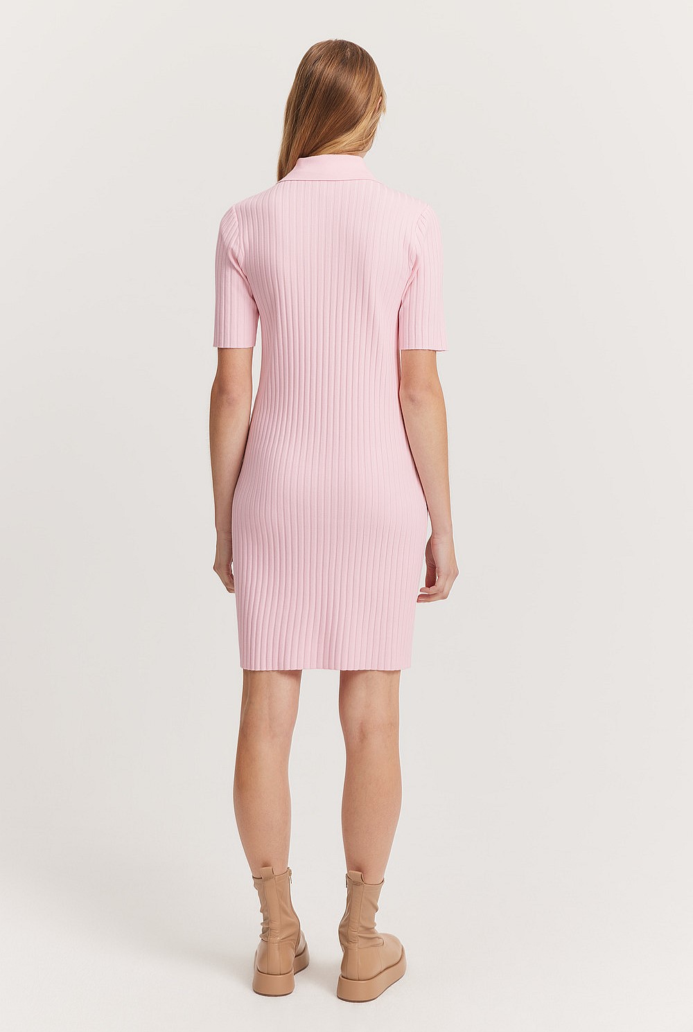 Polo Knit T-Shirt Dress