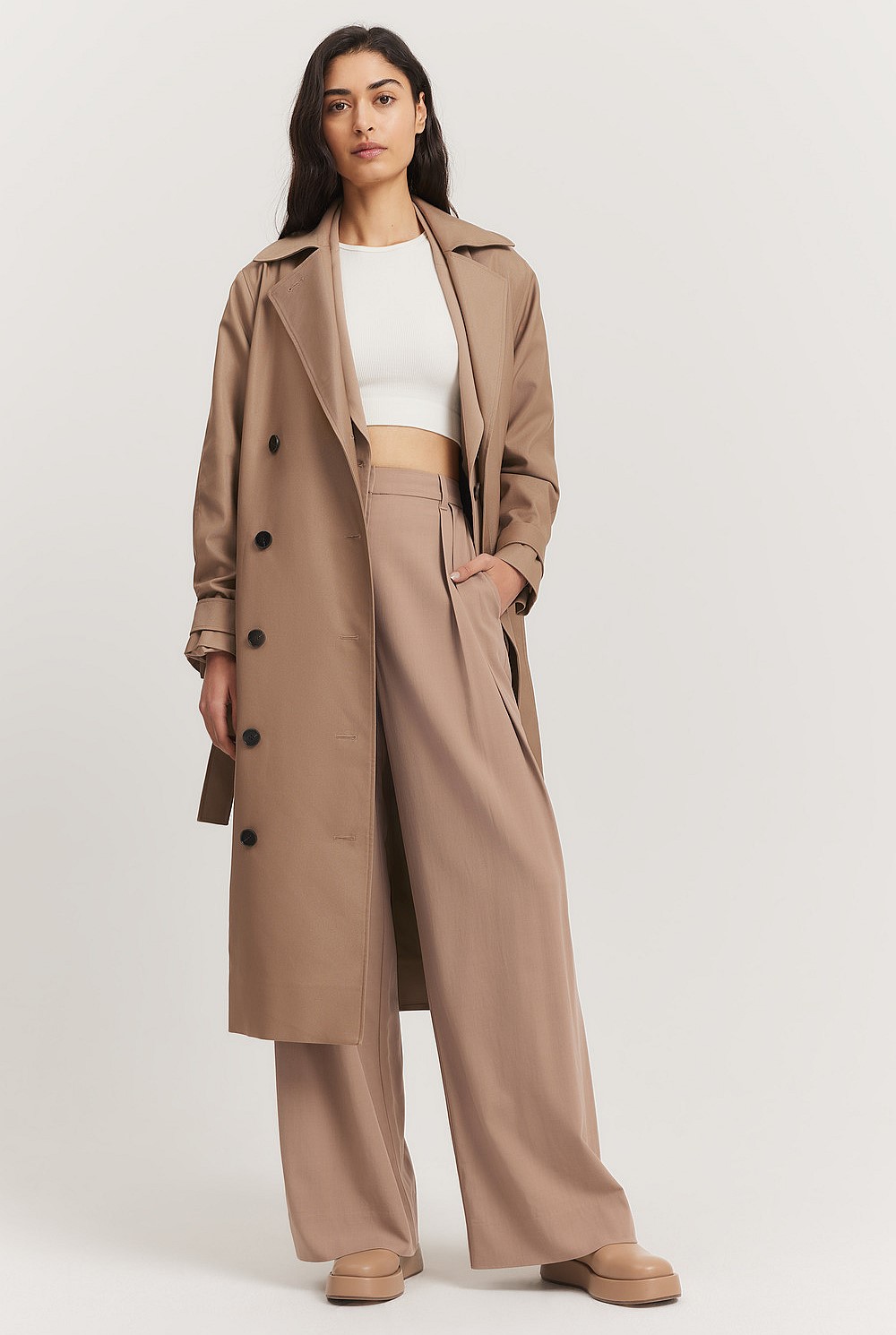 Relaxed Button Trench