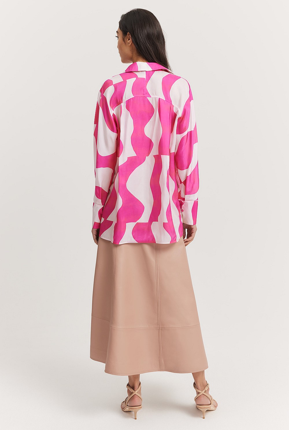 Print Soft Longline Shirt