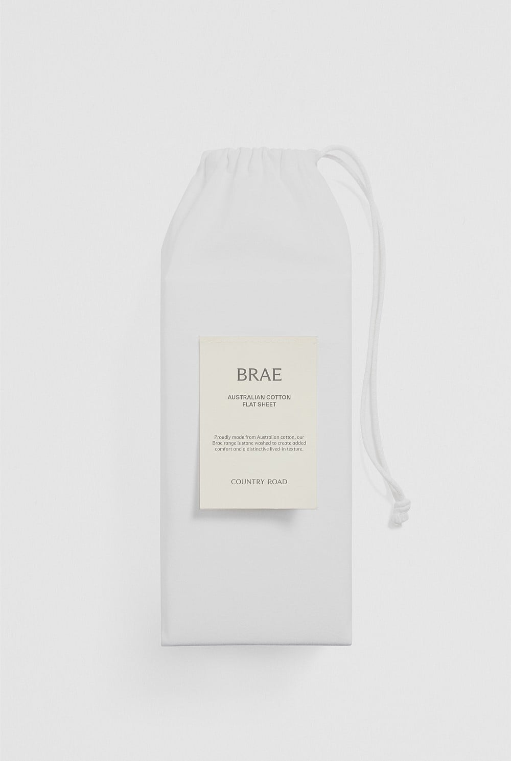 Brae Australian Cotton King Flat Sheet