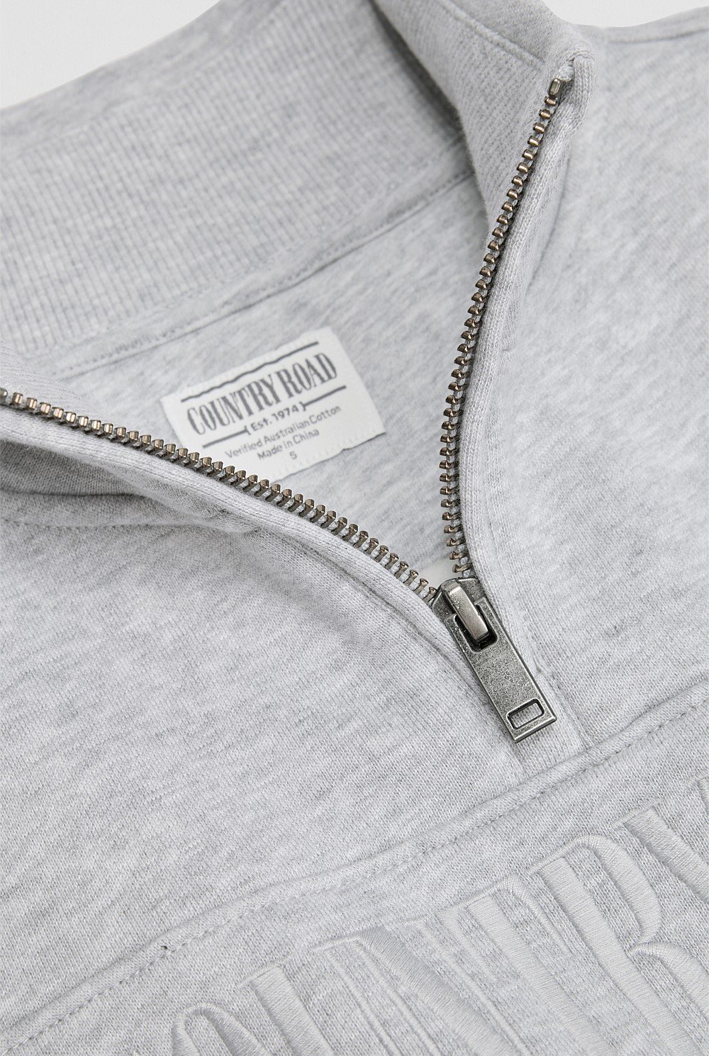 Verified Australian Cotton Heritage Half Zip Sweat