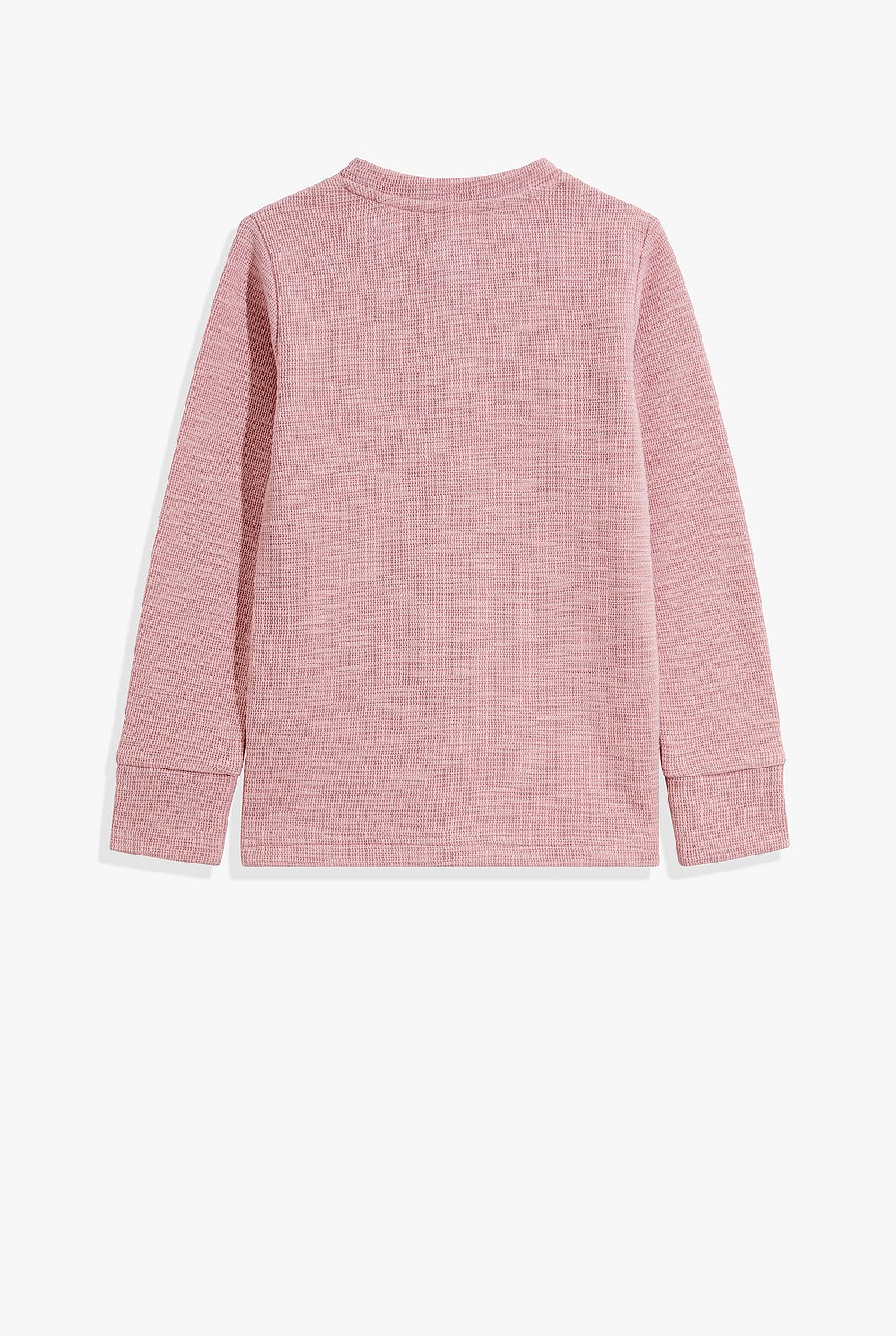 Organically Grown Cotton Slub Texture Henley