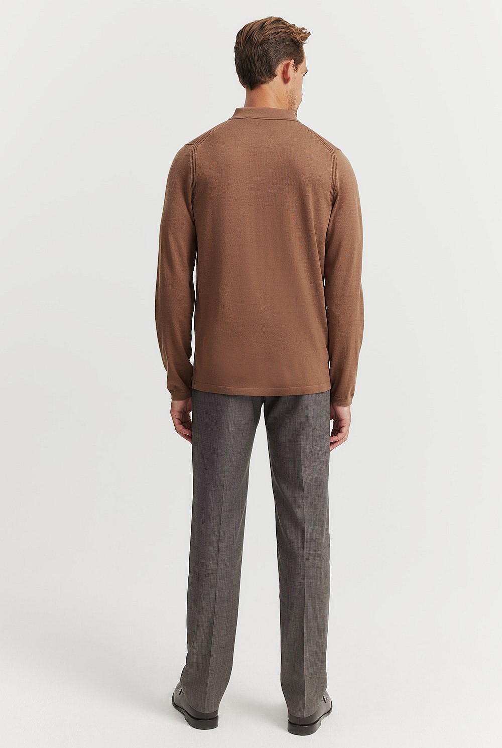 Verified Australian Merino Long Sleeve Polo