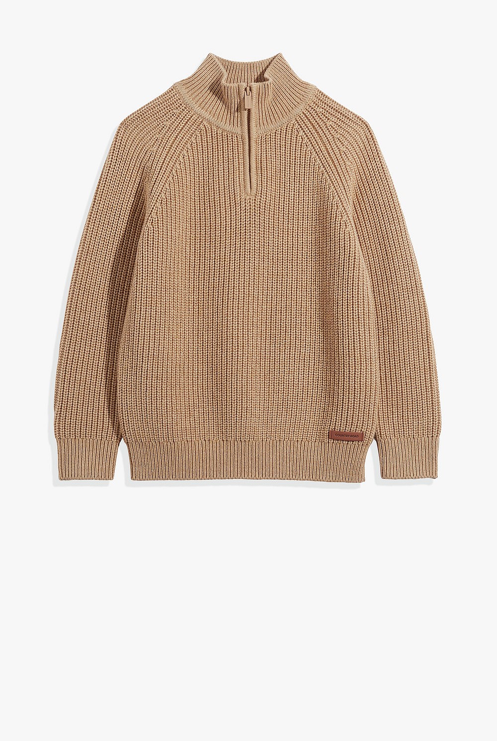 Australian Cotton Half Zip Fisherman Knit