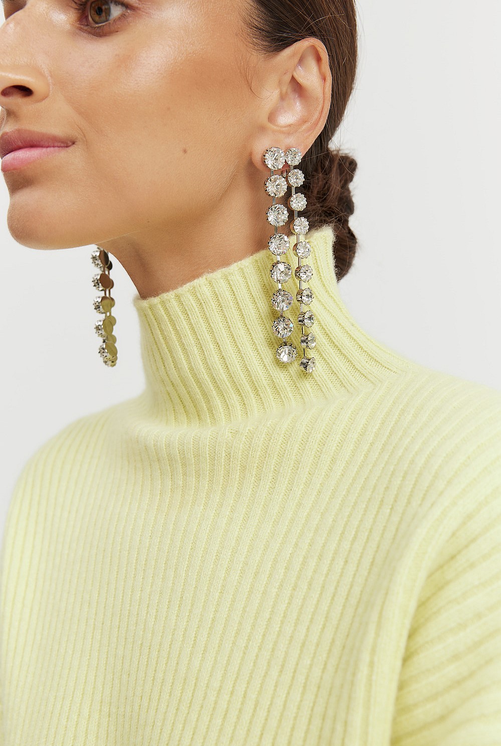 Mock Neck Long Sleeve Knit