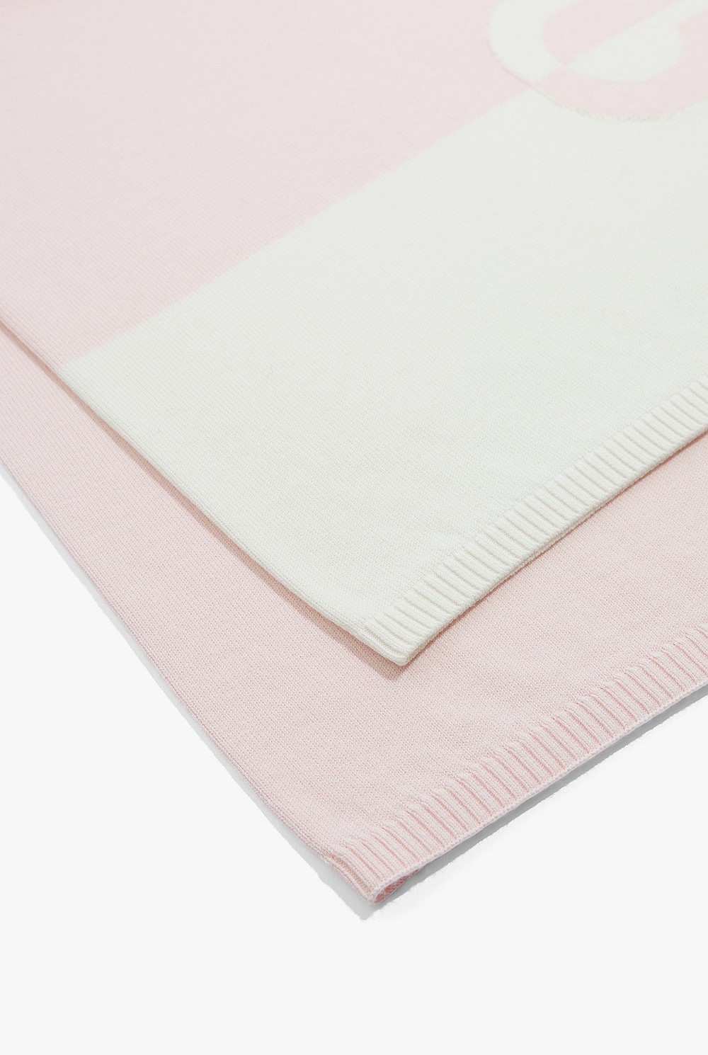 Organically Grown Cotton Logo Knit Blanket