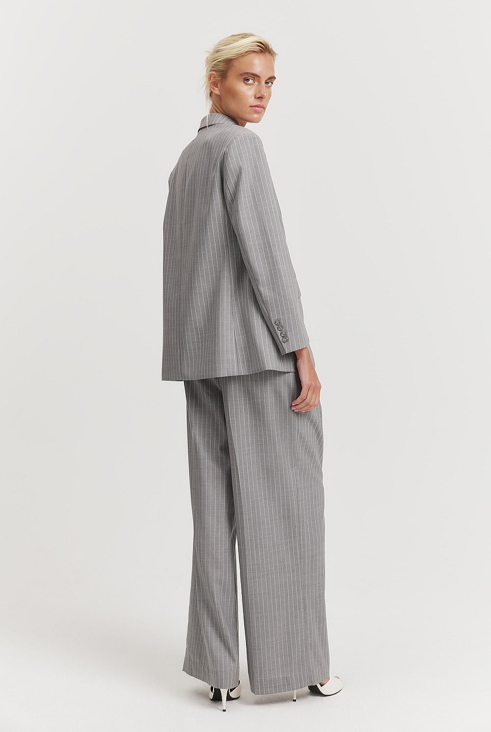 Pinstripe Blazer