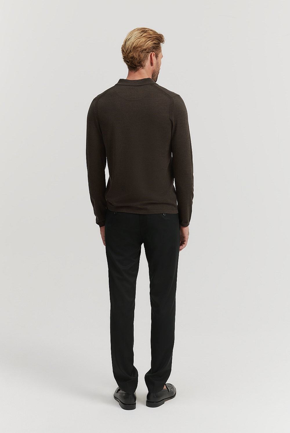 Verified Australian Merino Long Sleeve Polo