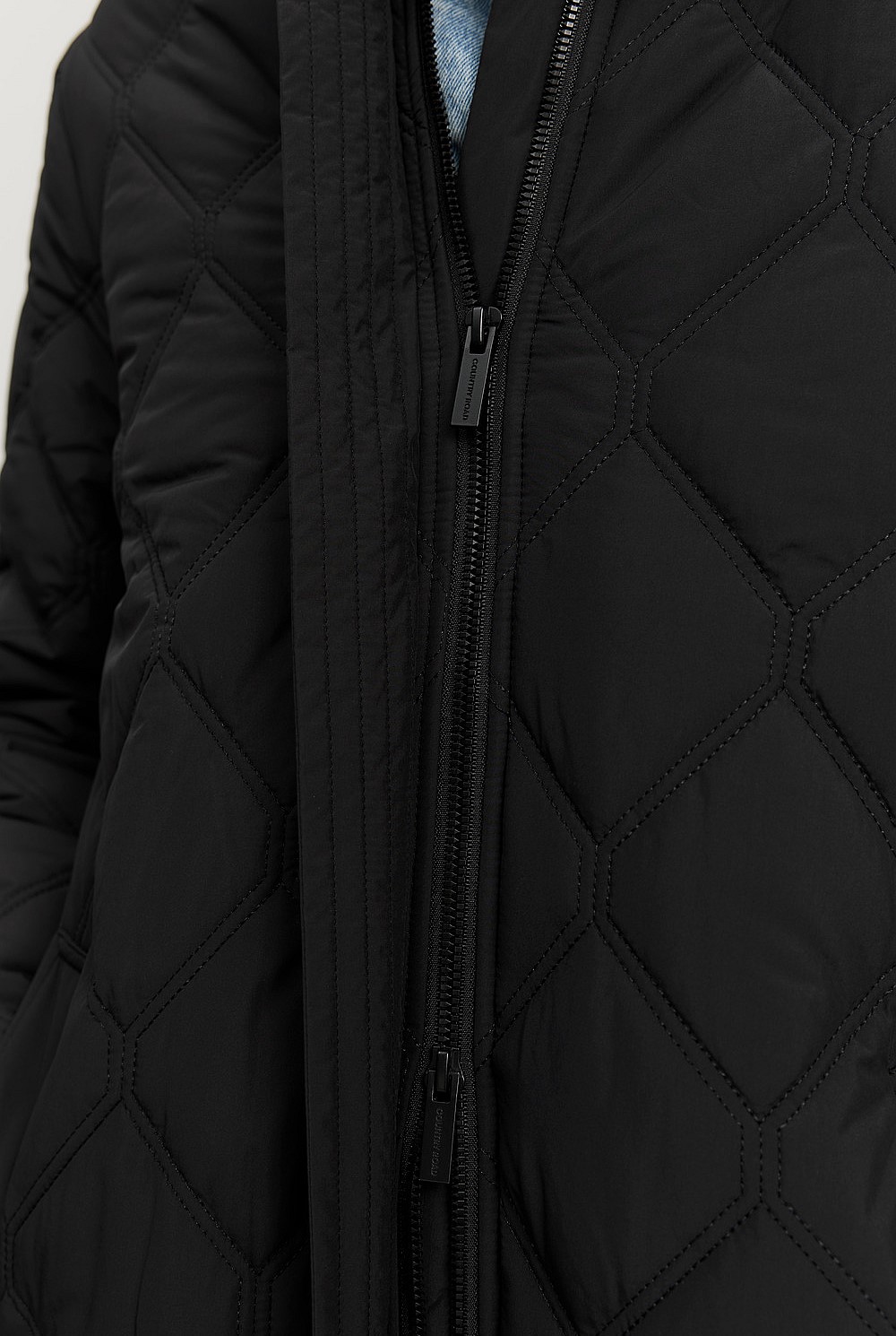 Recycled Polyester Longline Puffer Jacket