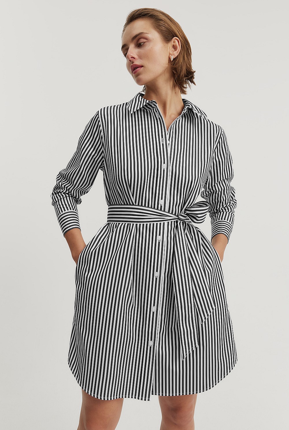 Australian Cotton Button Through Shirt Dress