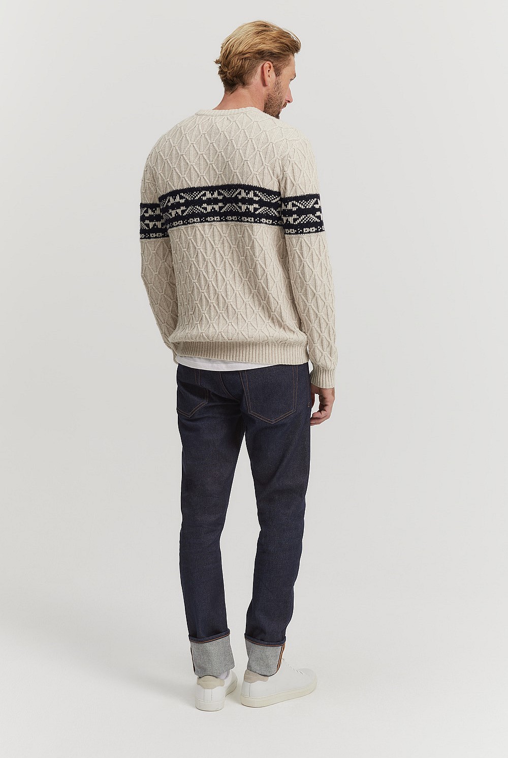 Fairisle Cable Crew Knit