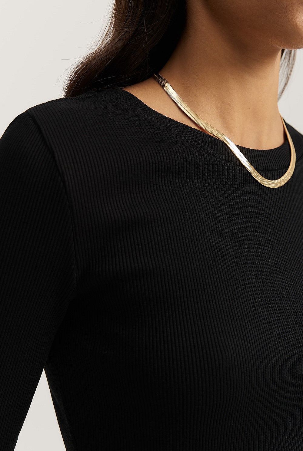 Fitted Rib T-Shirt