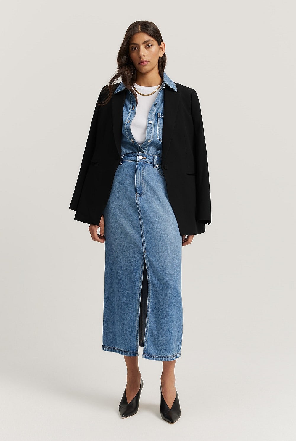 Pocket Detail Denim Shirt