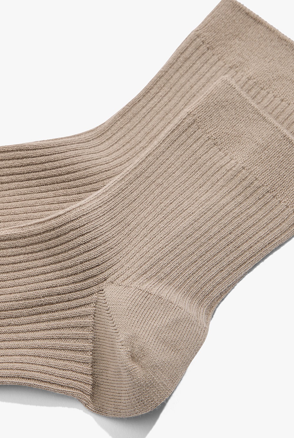 Australian Cotton Blend Ribbed Quarter Crew Sock