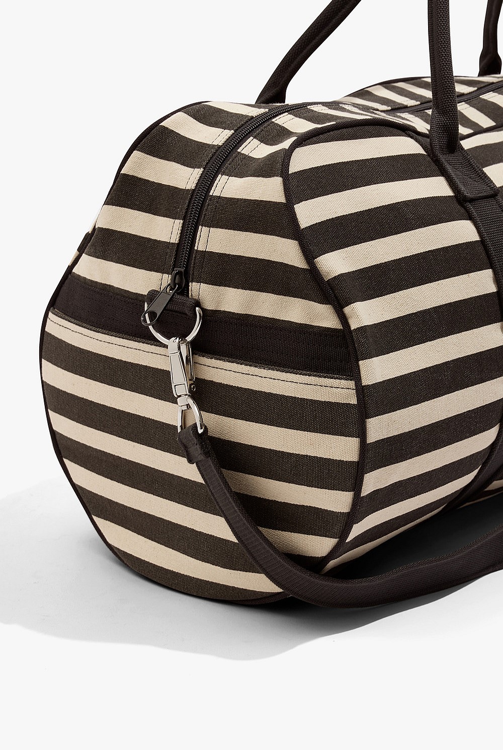 Australian Cotton Flocked Stripe Logo Tote