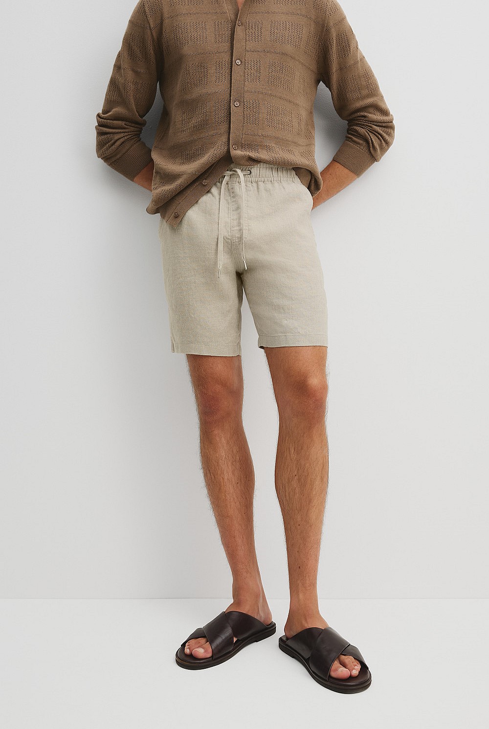 Organically Grown Linen Drawcord Short