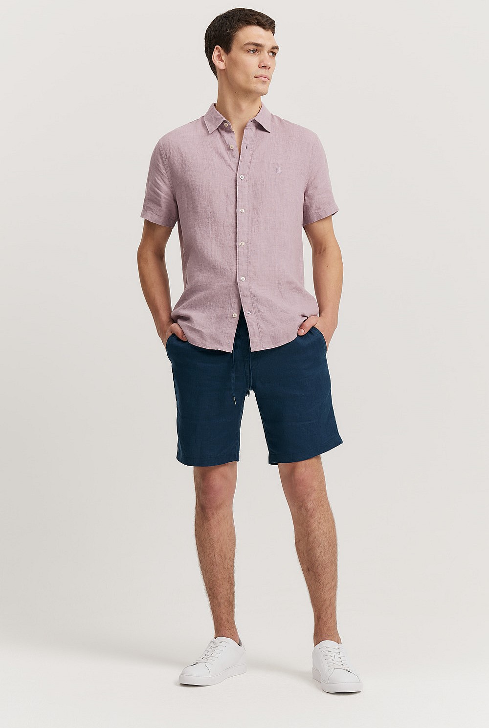 Organically Grown Linen Drawcord Short