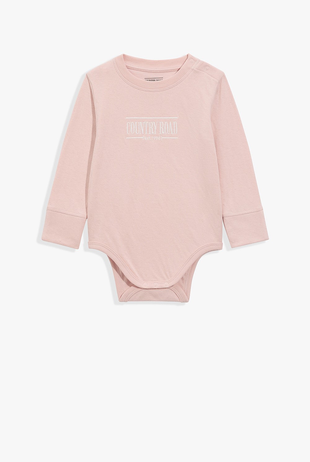 Organically Grown Cotton Heritage Long Sleeve Bodysuit