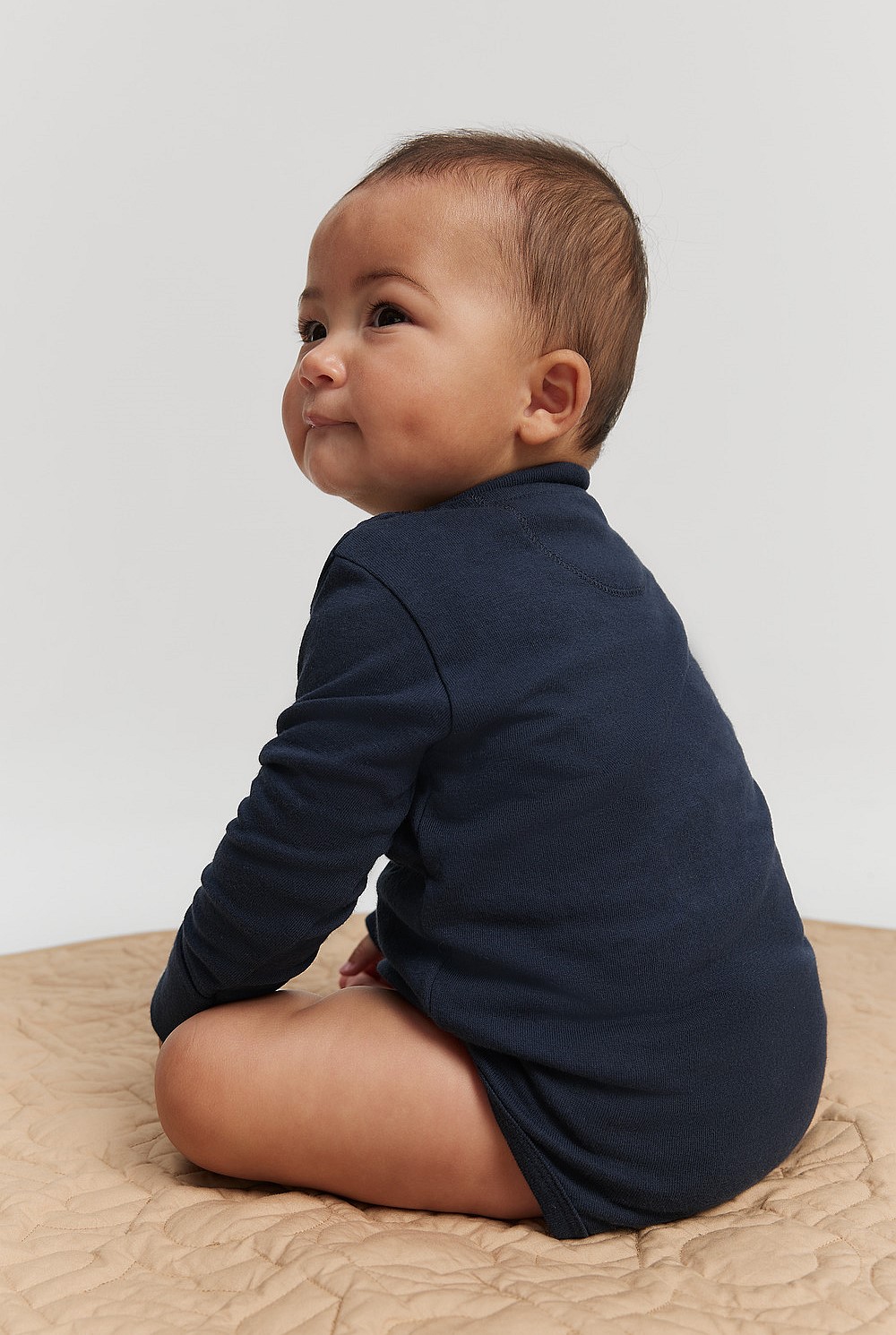 Organically Grown Cotton Heritage Long Sleeve Bodysuit