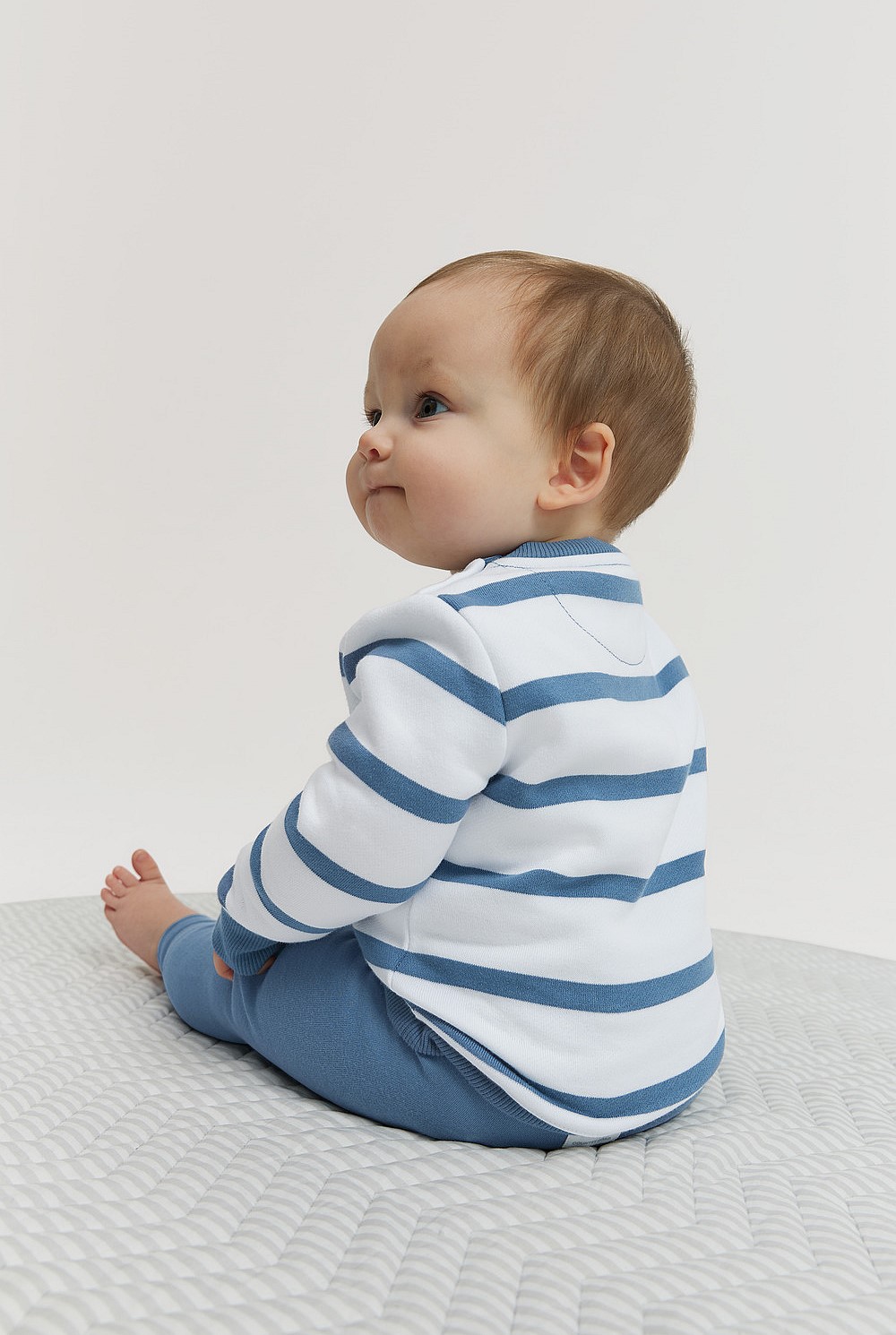 Verified Australian Cotton Heritage Stripe Sweat