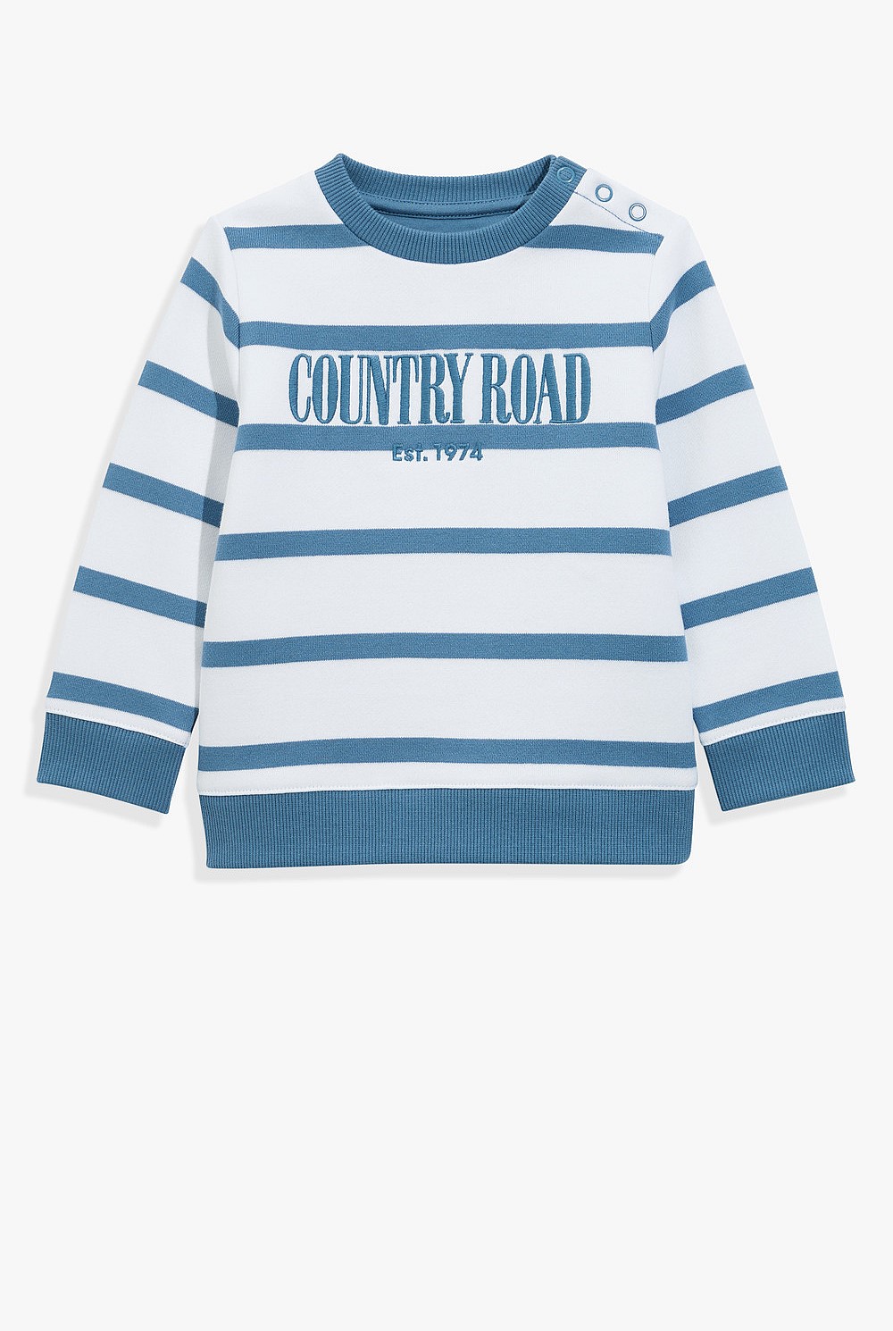 Verified Australian Cotton Heritage Stripe Sweat
