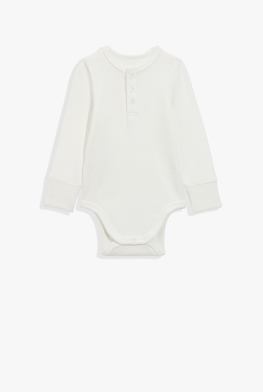 Organically Grown Cotton Rib Long Sleeve Bodysuit