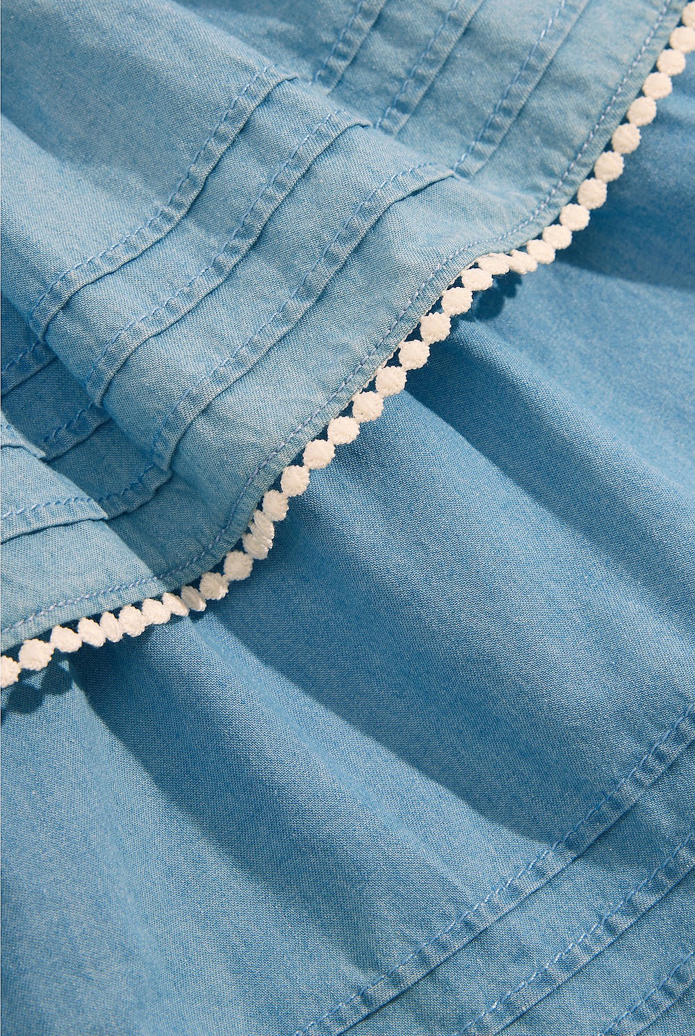 Organically Grown Cotton Shirred Tier Skirt