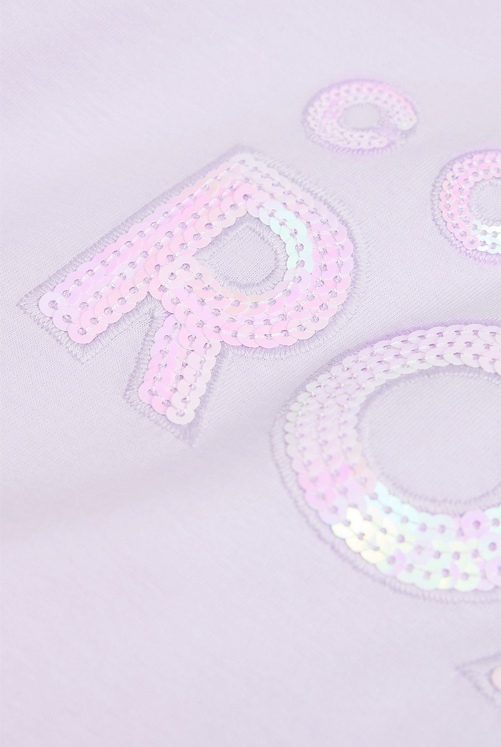 Organically Grown Cotton Sequin Logo T-Shirt