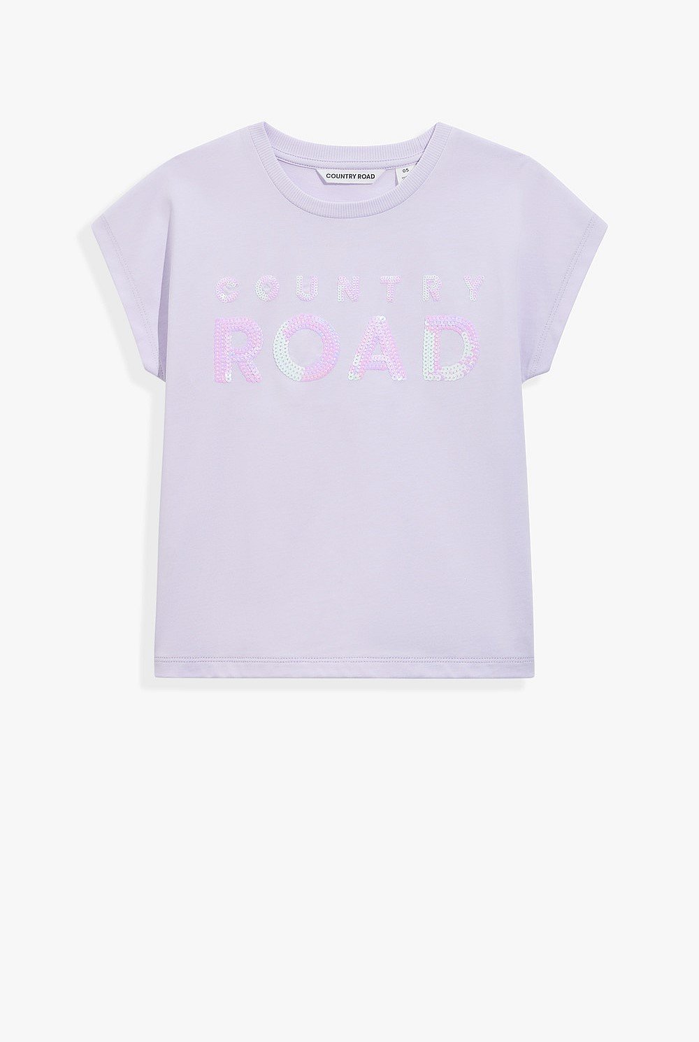 Organically Grown Cotton Sequin Logo T-Shirt