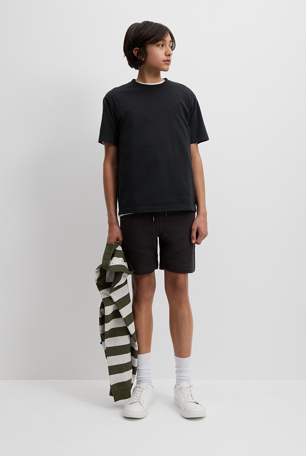 Teen Recycled Cotton Blend Logo Oversized T-Shirt