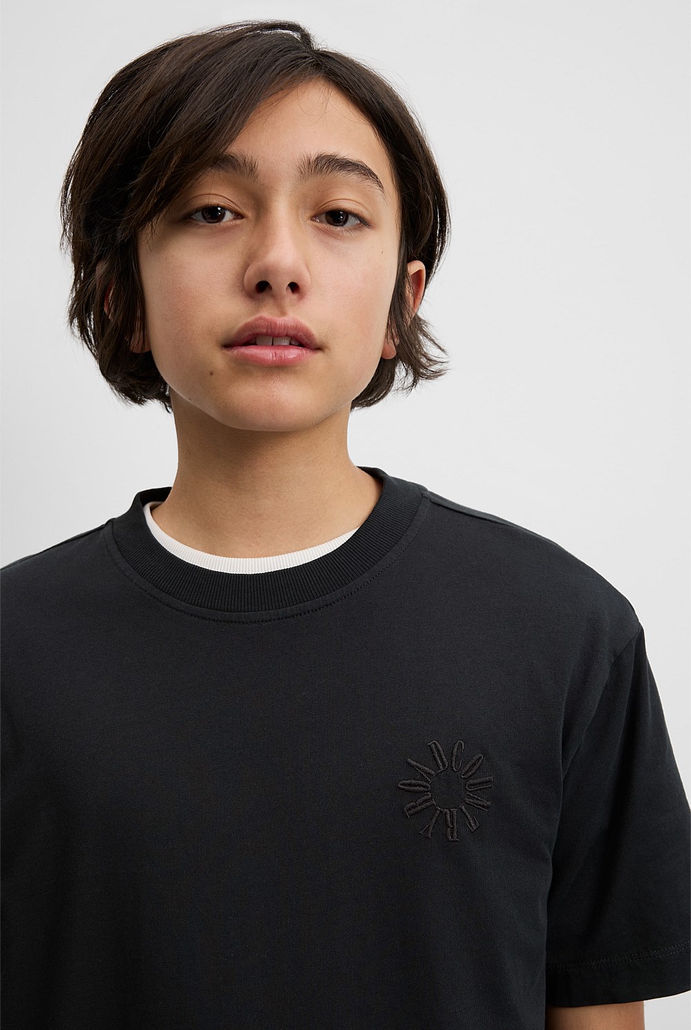 Teen Recycled Cotton Blend Logo Oversized T-Shirt